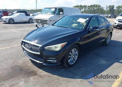 2014 Infiniti Q50 Premium z USA, uszkodzony, nr VIN JN1BV7AR4EM695313